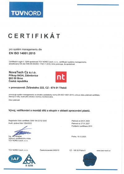 certifikát